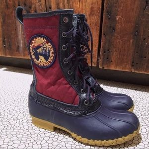 LL Bean Thinsulate 10” Patch Duck Boots